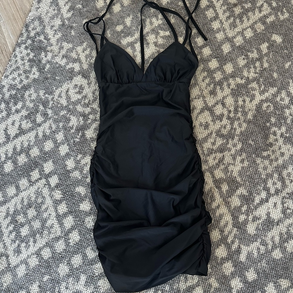 Tiger Mist Black Bodycon Mini Dress